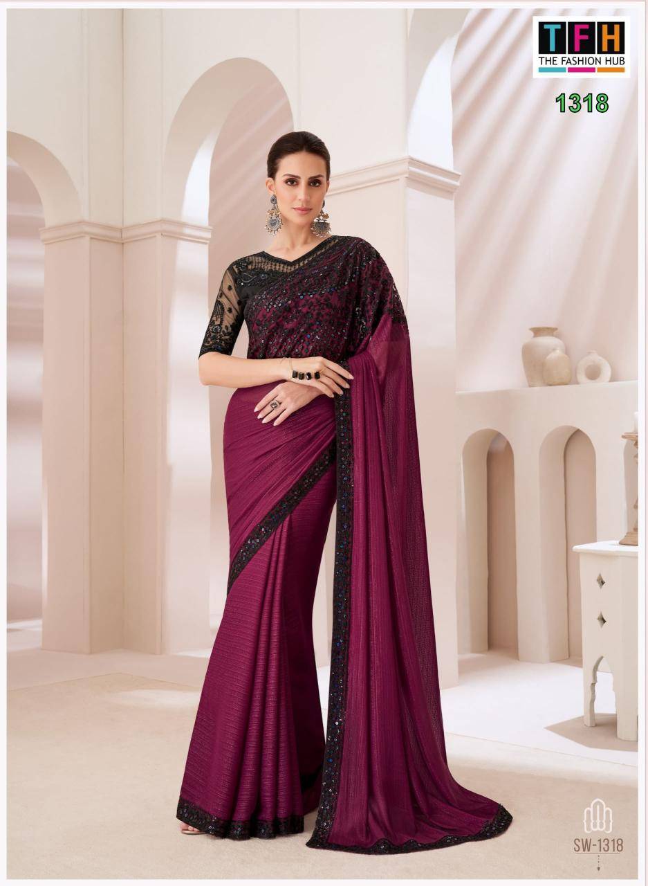 TFH sandalwood 13th edition Surat saree wholesale suppliers