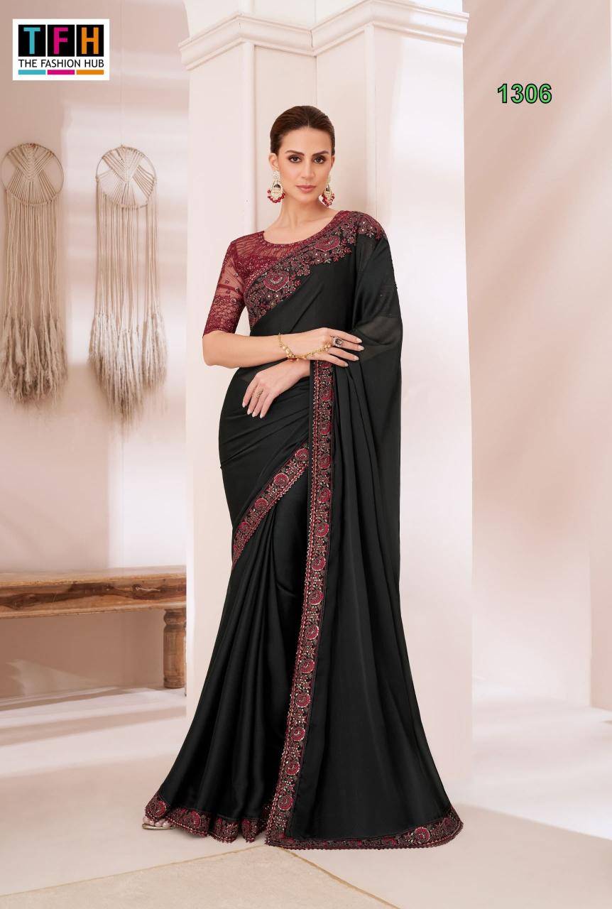 TFH sandalwood 13th edition Surat saree wholesale suppliers