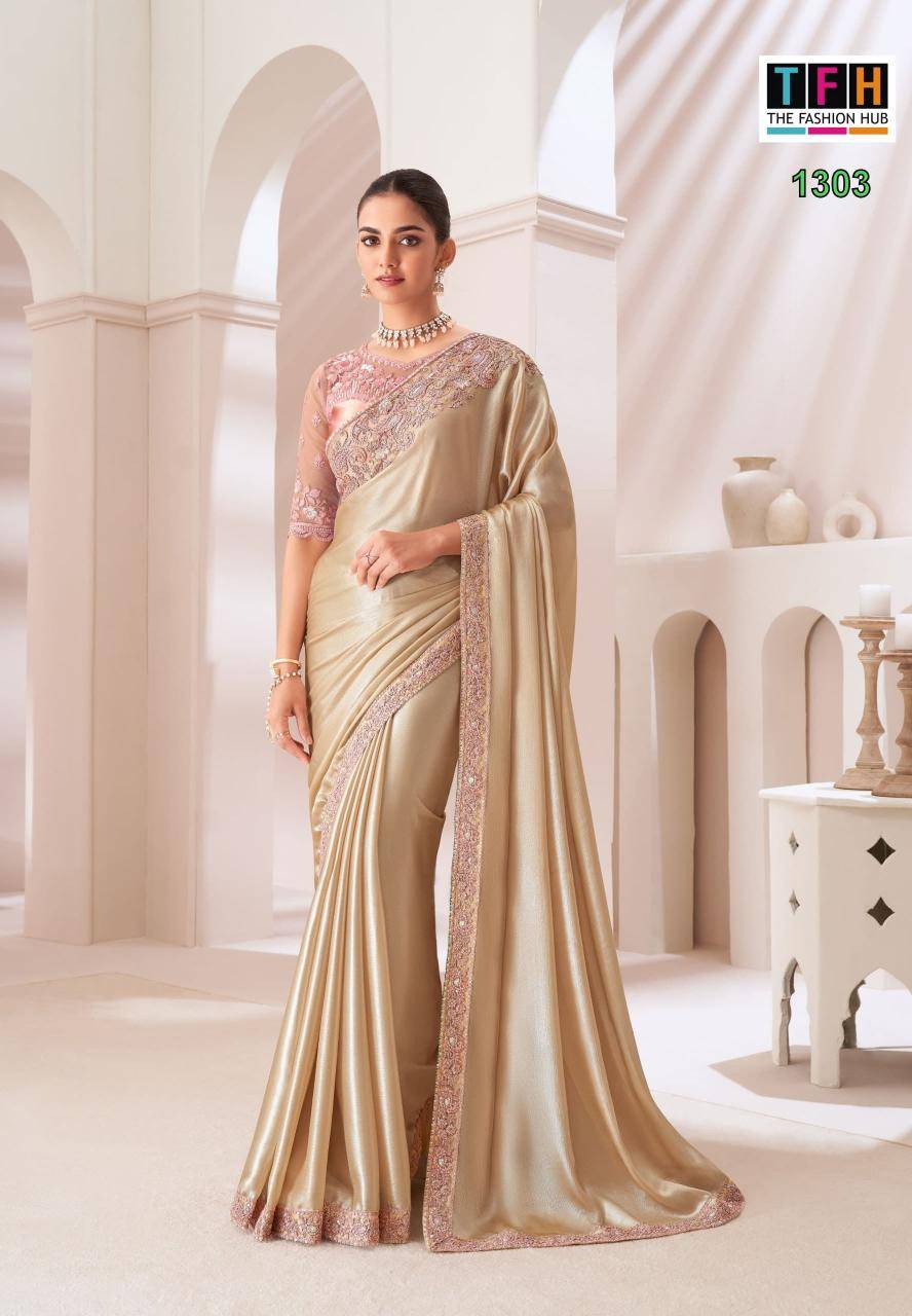 TFH sandalwood 13th edition Surat saree wholesale suppliers