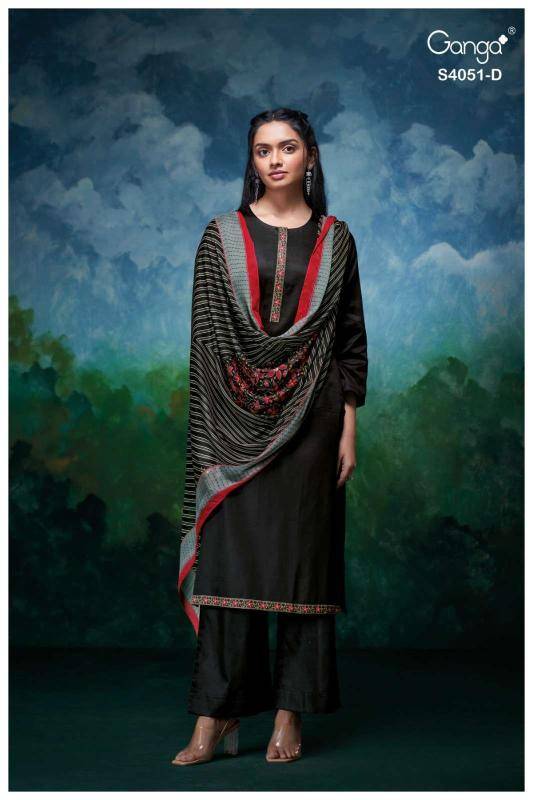 Ganga eshal 4051 Designer dress materials in Delhi