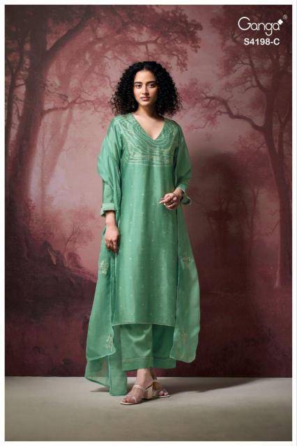 Ganga deyana 4198 Unstitched dress materials in Delhi