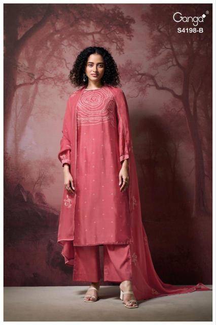 Ganga deyana 4198 Unstitched dress materials in Delhi