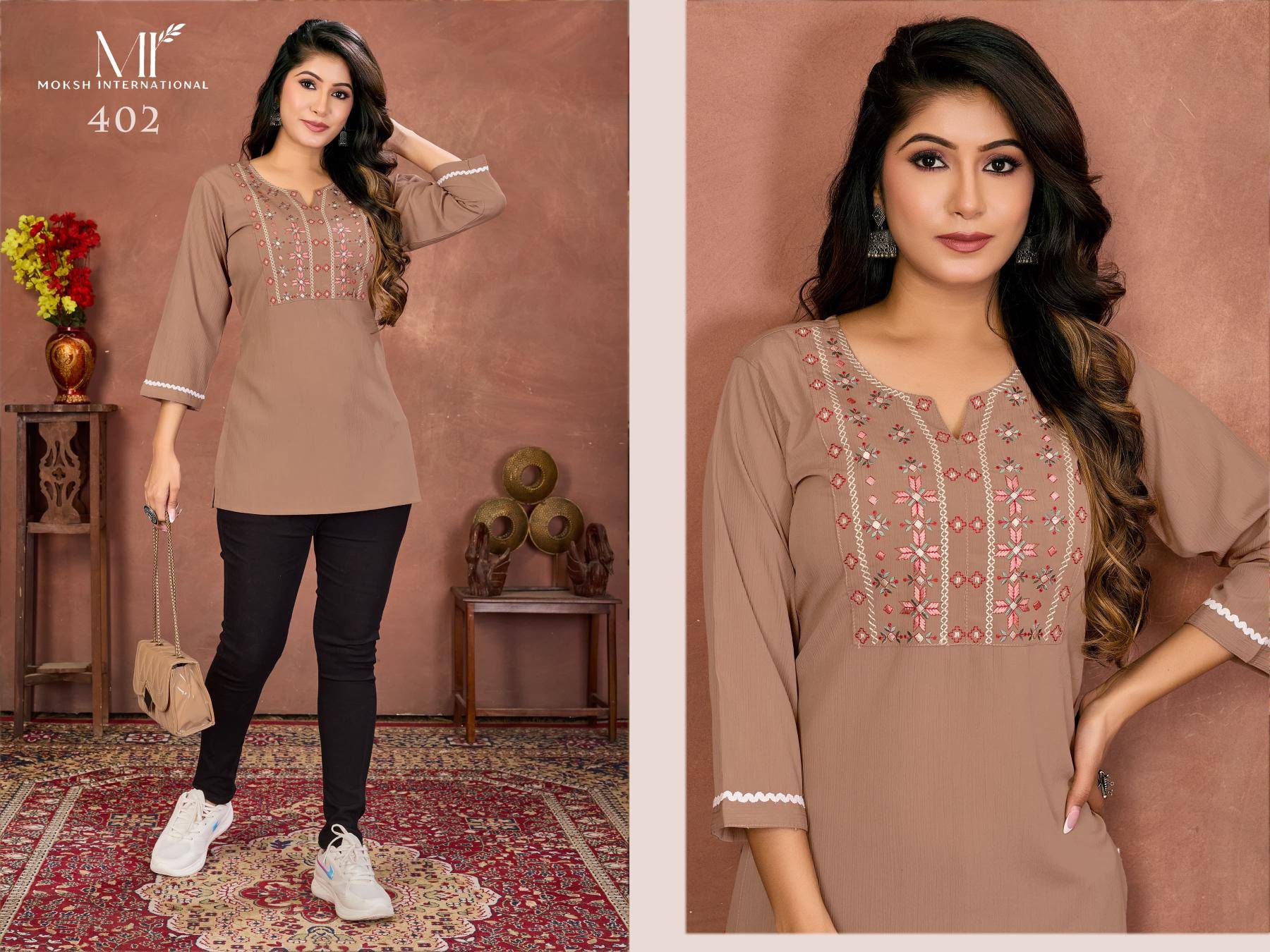 Moksh international niki vol 1 Kurti market in Delhi