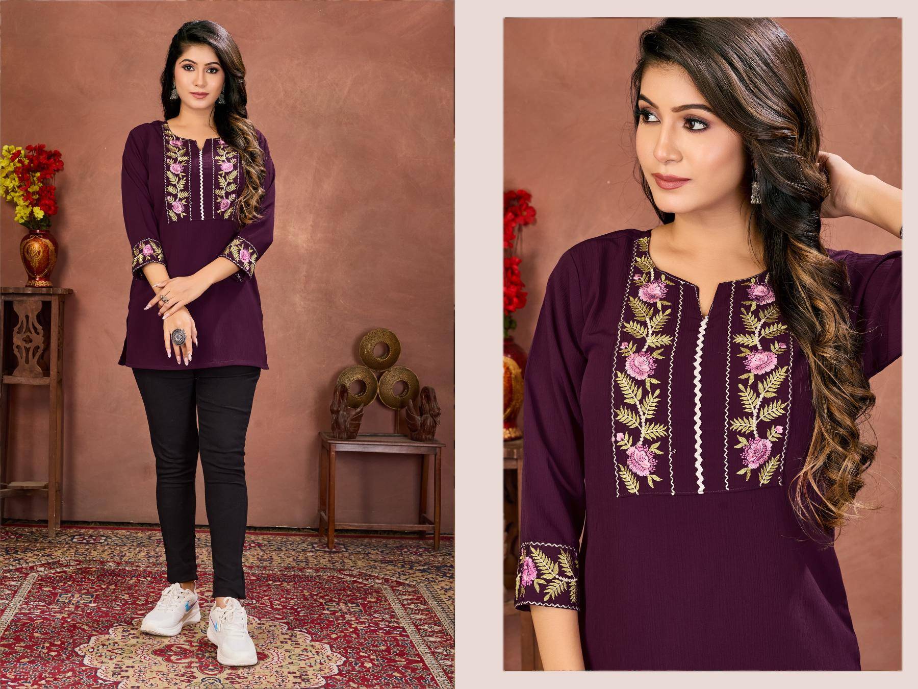 Moksh international niki vol 1 Kurti market in Delhi