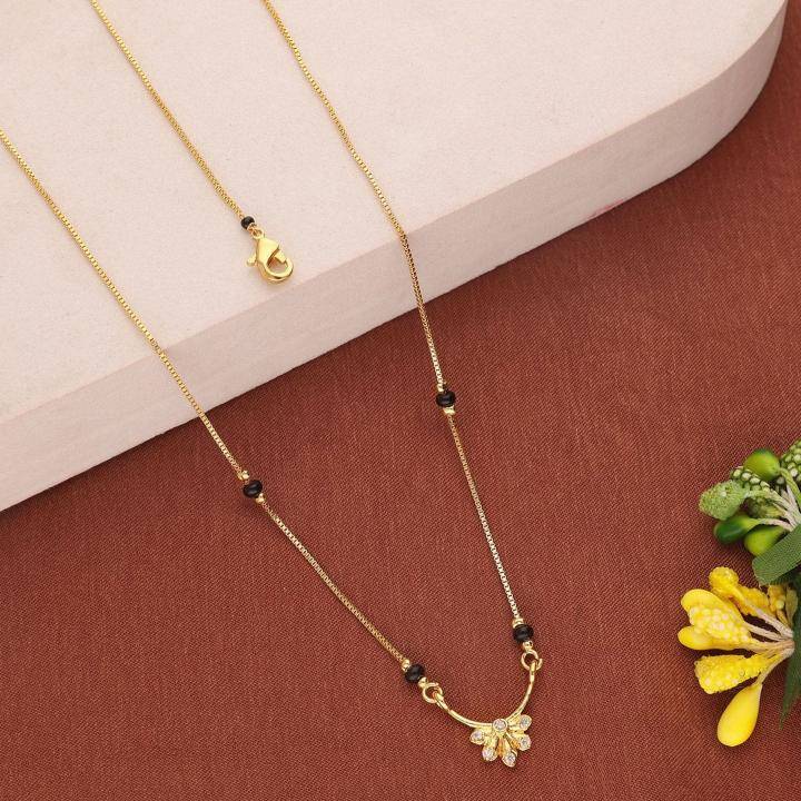 Micro gold polish manglsutra 2016 Artificial jewellery wholesale market in Karol Bagh Delhi