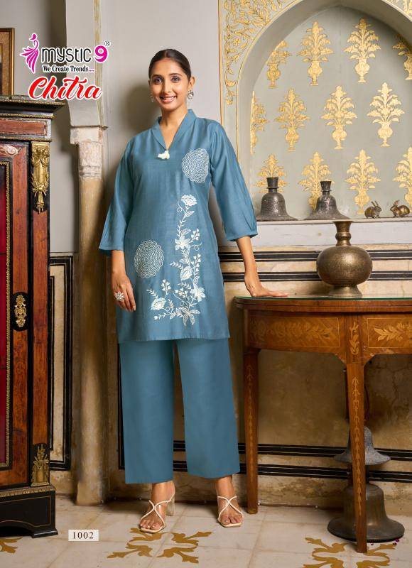 Mystic9 chitra vol 1 coord set Kurti manufacturer in India