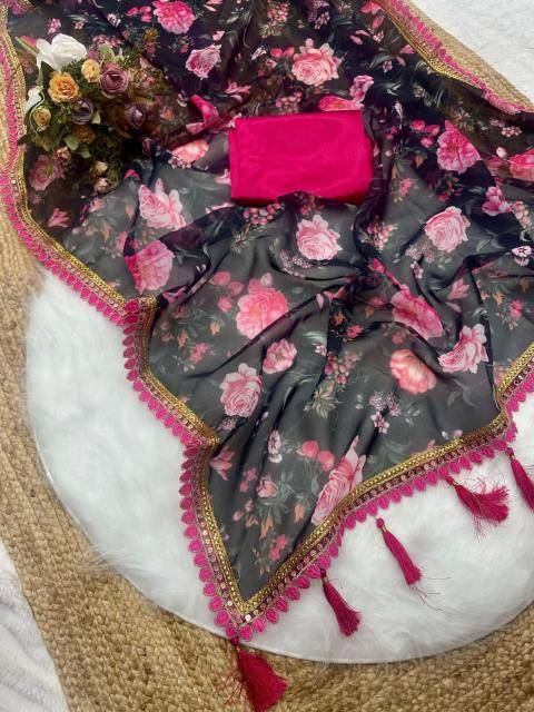 Rang beautiful digital print Wholesale saree manufacturers in Mumbai