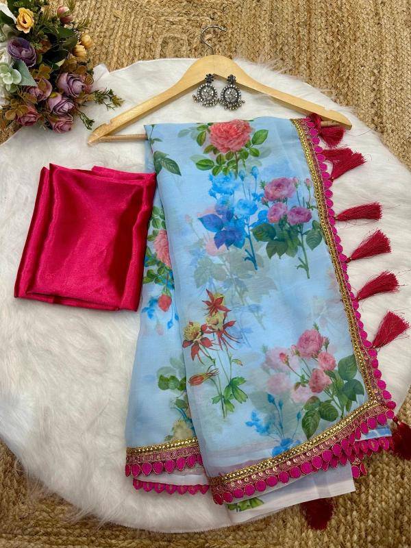 Rang beautiful digital print Wholesale saree manufacturers in Mumbai