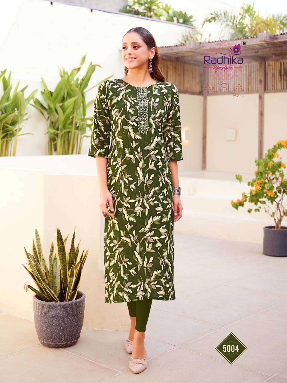 Radhika lifestyle alisha vol 5 Kurti wholesale market in Surat