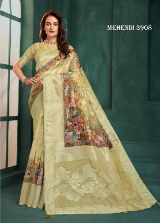 Hypnotex mehndi Indian saree wholesale