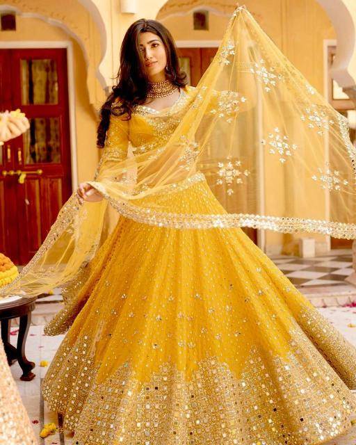 FB H51 Georget Bridal lehenga choli distributor