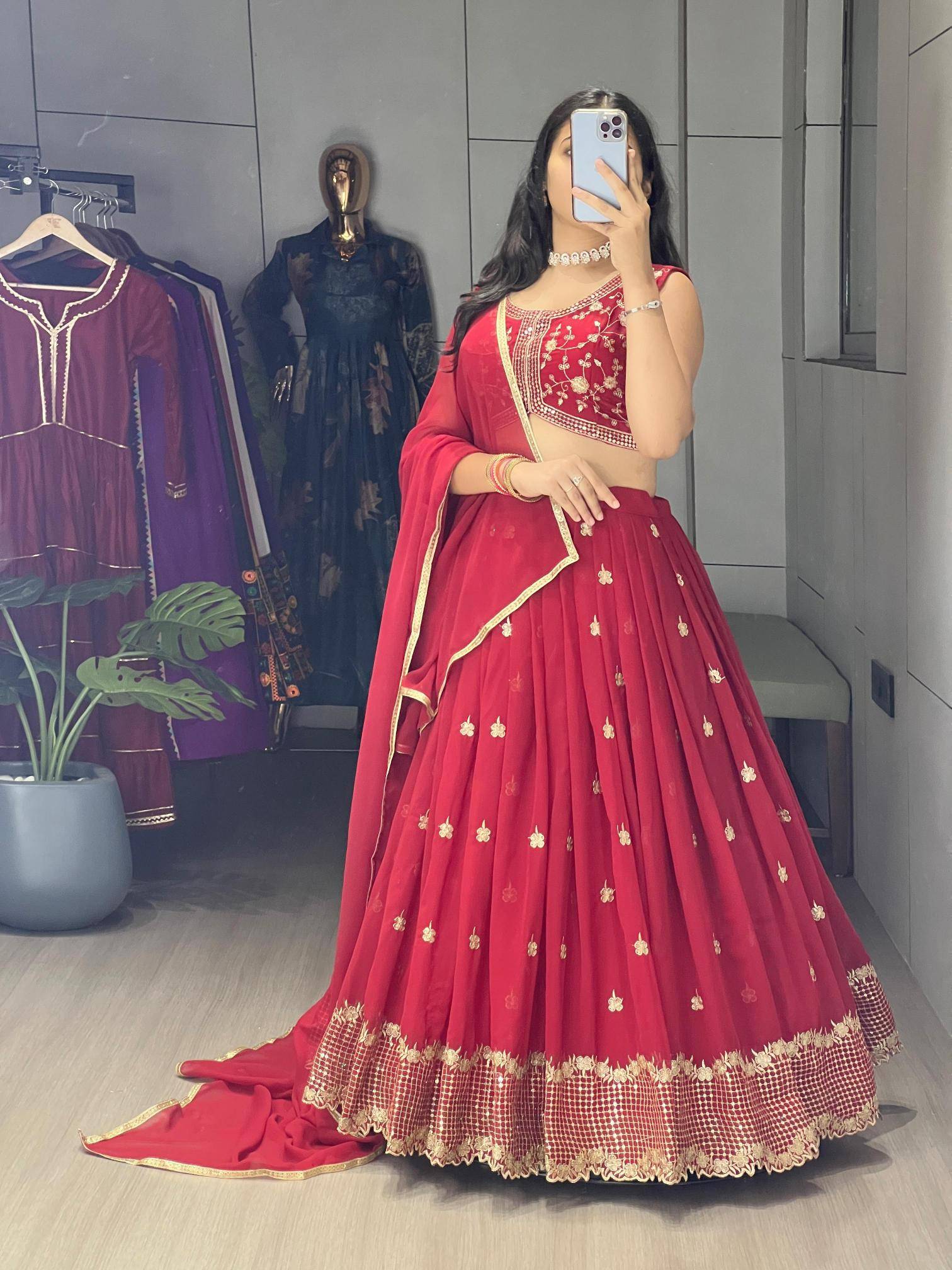 GRTN 9036 MRN Gorgette Online lehenga choli suppliers