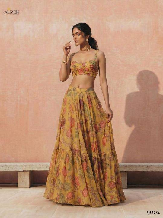 Alizeh Florence Velvet lehenga choli exporter