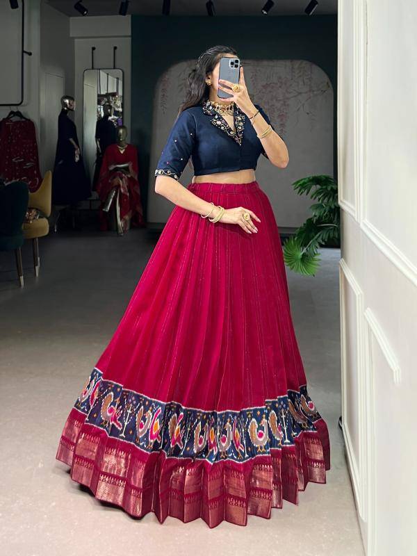 LNB 1135 Poly Cotton PNK Wholesale lehenga suppliers in Mumbai