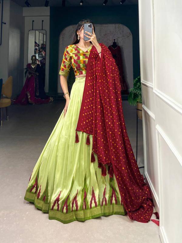 LNB 1690 Tasar Silk MND Plus size lehenga choli in Mumbai