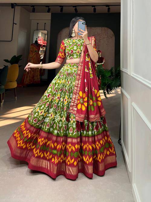 LNB 1208 Tasar Silk PST Best lehenga choli showroom in Mumbai