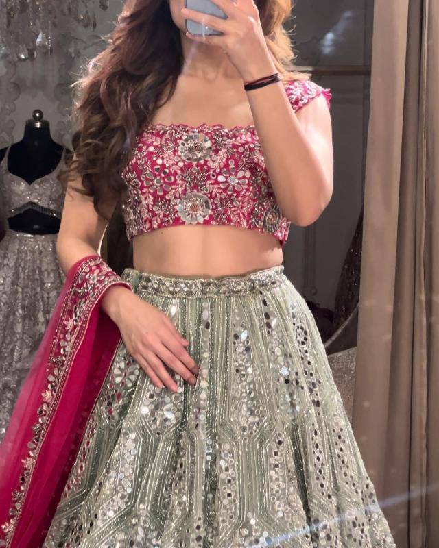 HC-858 Georgette Wholesale designer lehenga choli in Mumbai
