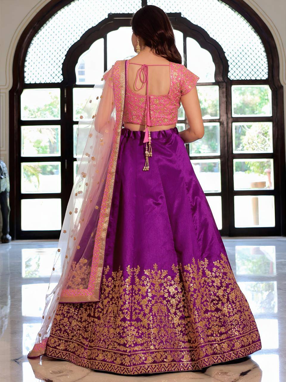 Heritage vol 30 Mulberry Silk Purple Party wear lehenga choli wholesale in Delhi