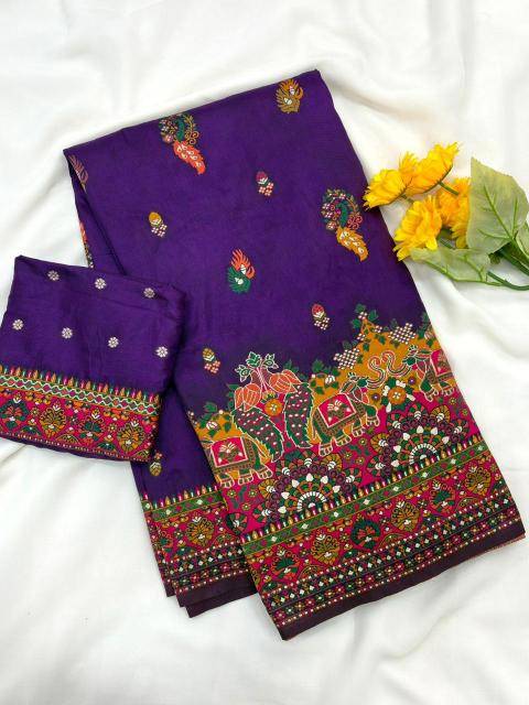 Akshara rajwadi pashmina Designer sarees wholesale in India