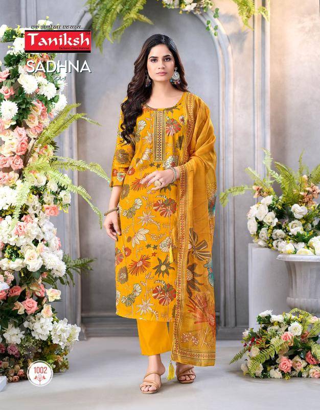 Taniksh sadhna vol 1 kurtis in bulk at wholesale price in surat