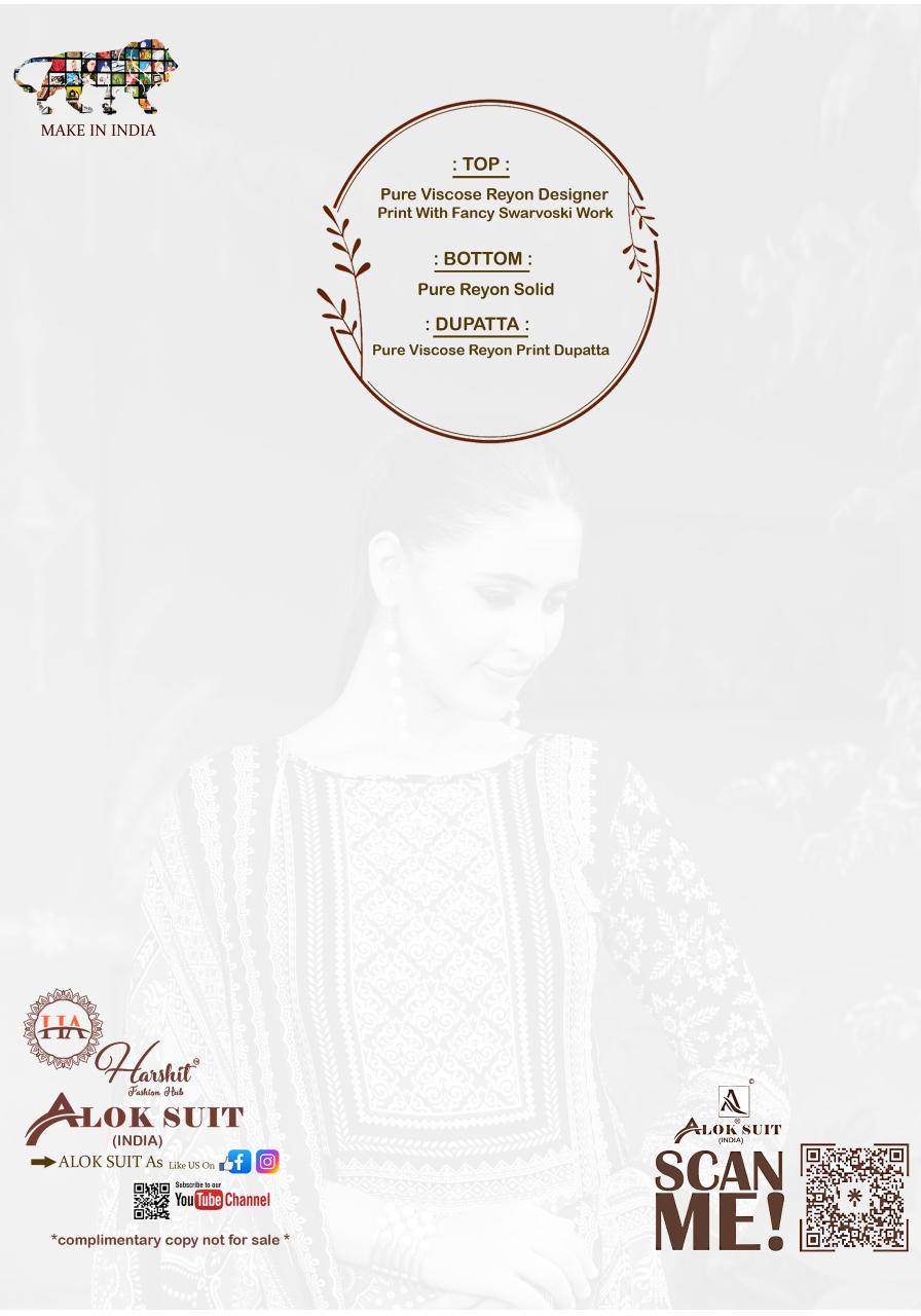 Alok suit mahroosh-3 Wholesale dress materials in Delhi