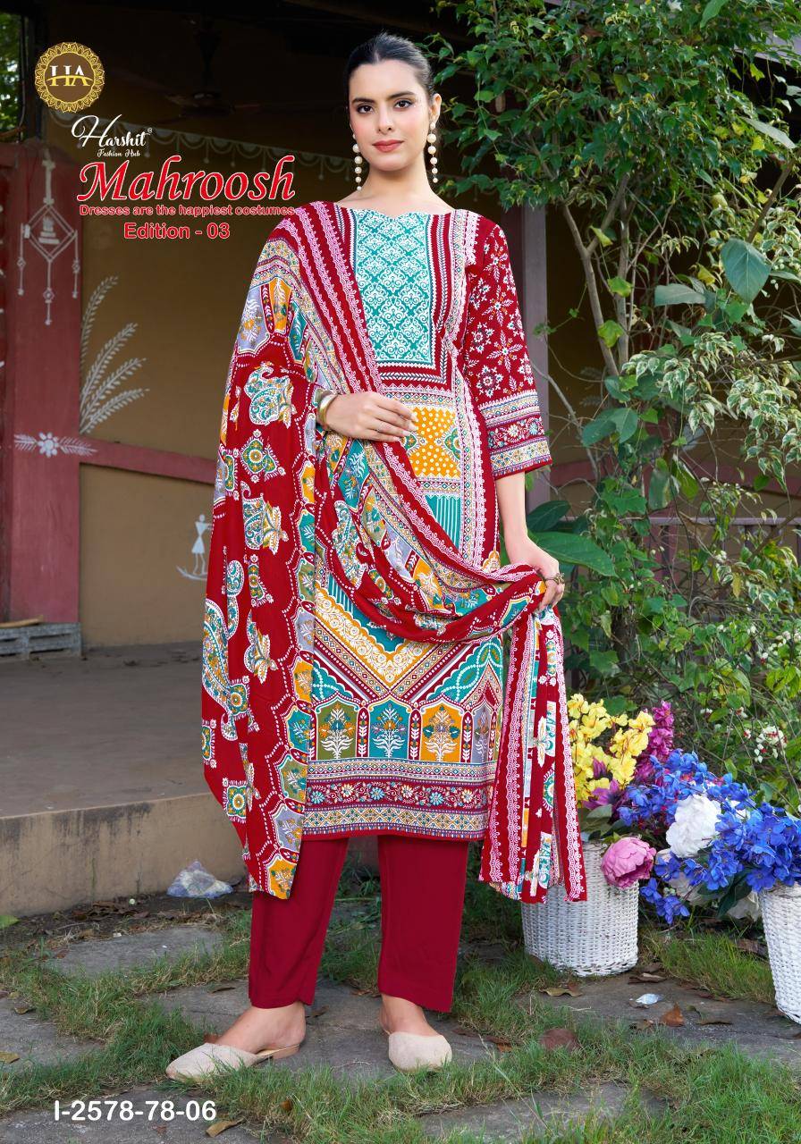 Alok suit mahroosh-3 Wholesale dress materials in Delhi