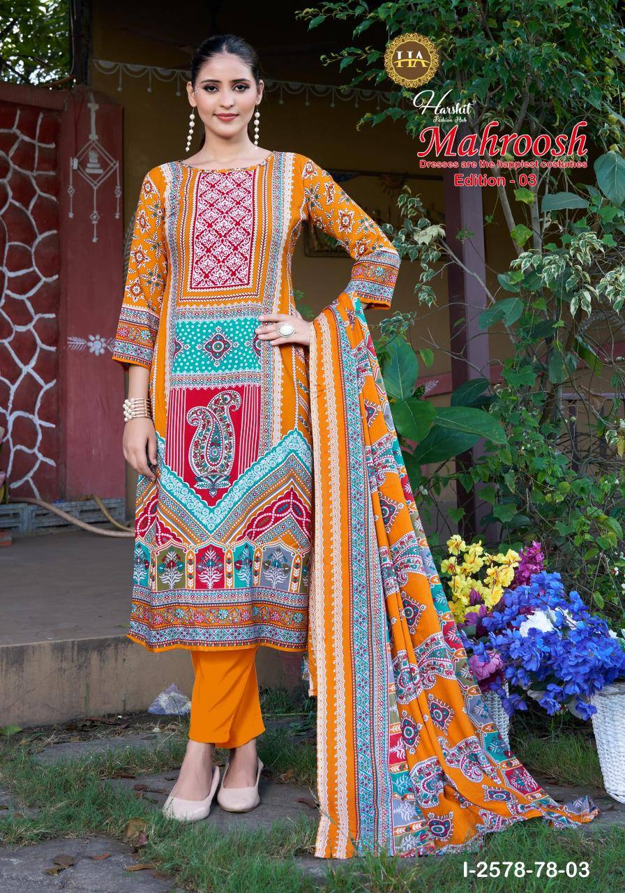 Alok suit mahroosh-3 Wholesale dress materials in Delhi