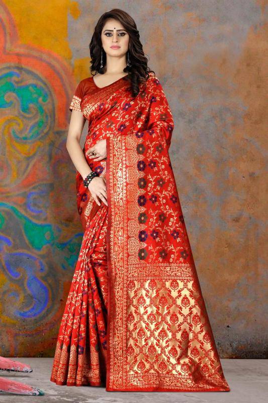 Triveni PARI-50 banarasi silk Wholesale saree suppliers in ahmedabad