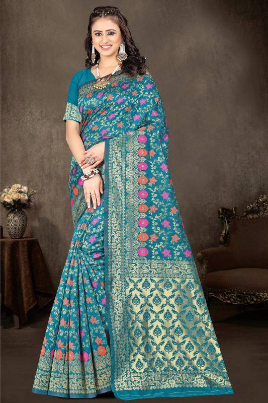 Triveni PARI-50 banarasi silk Wholesale saree suppliers in ahmedabad