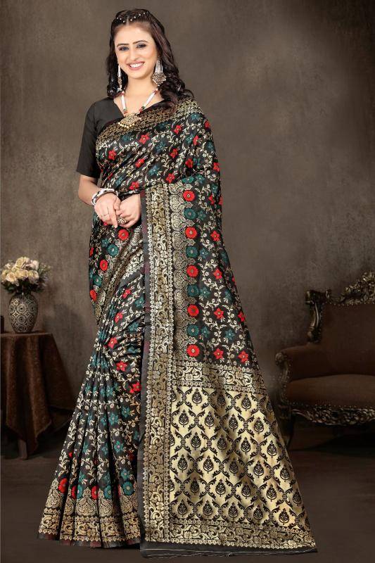 Triveni PARI-50 banarasi silk Wholesale saree suppliers in ahmedabad