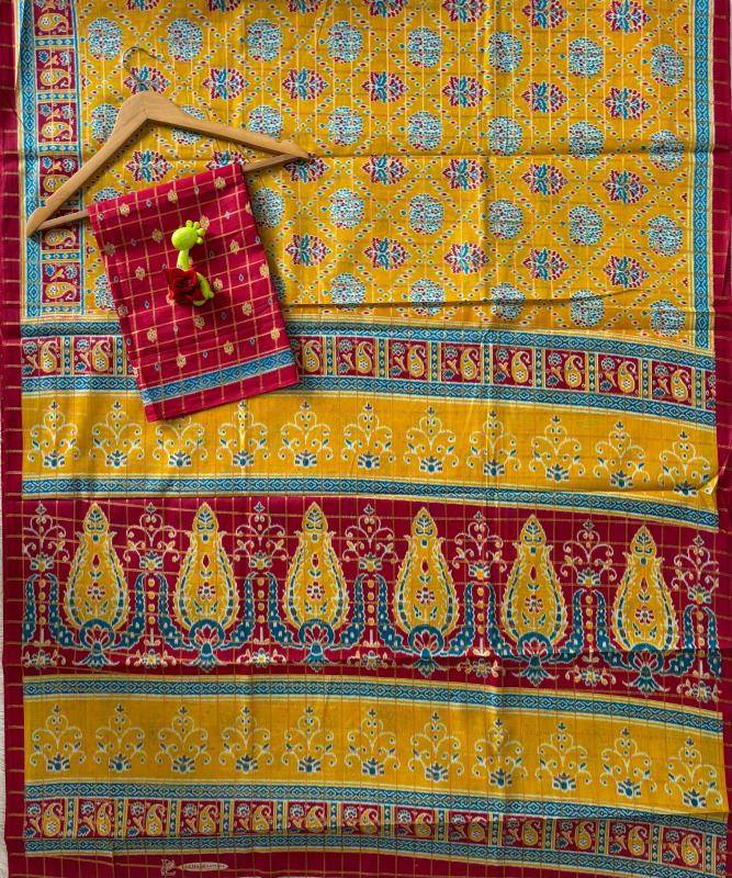 Lakhani traditional patola print Saree wholesalers in ahmedabad