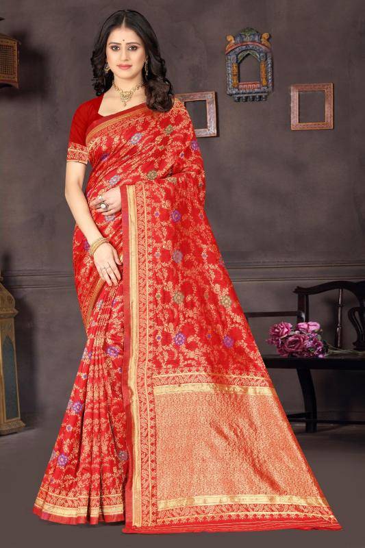 Triveni MN-01 banararsi silk Saree manufacturers in ahmedabad