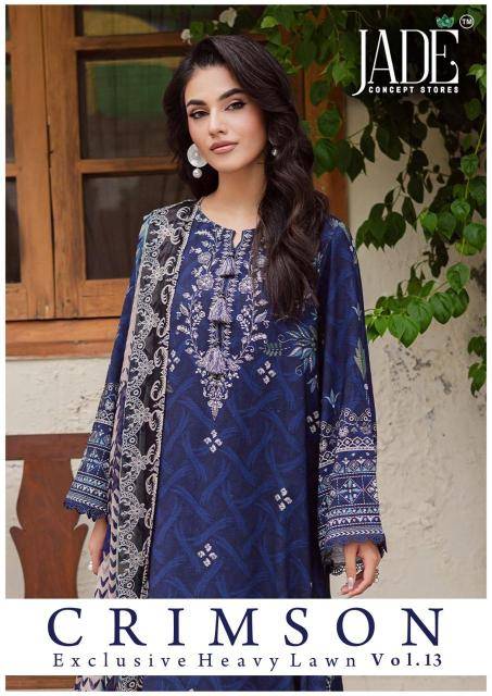 Jade crimson vol-13 dress materials wholesale suppliers in India