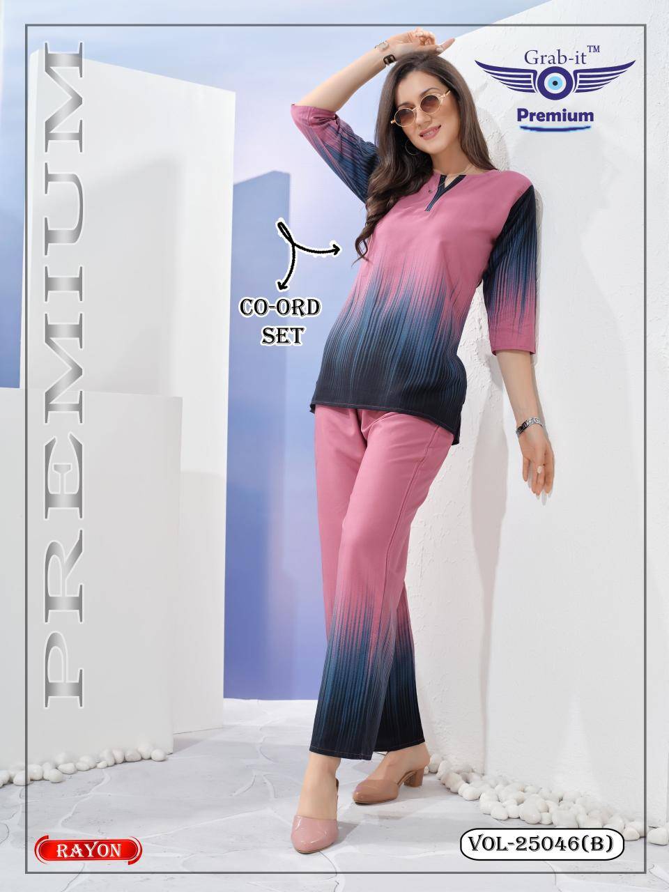 Shorya rayon border print coord set Latest kurti designs in Delhi