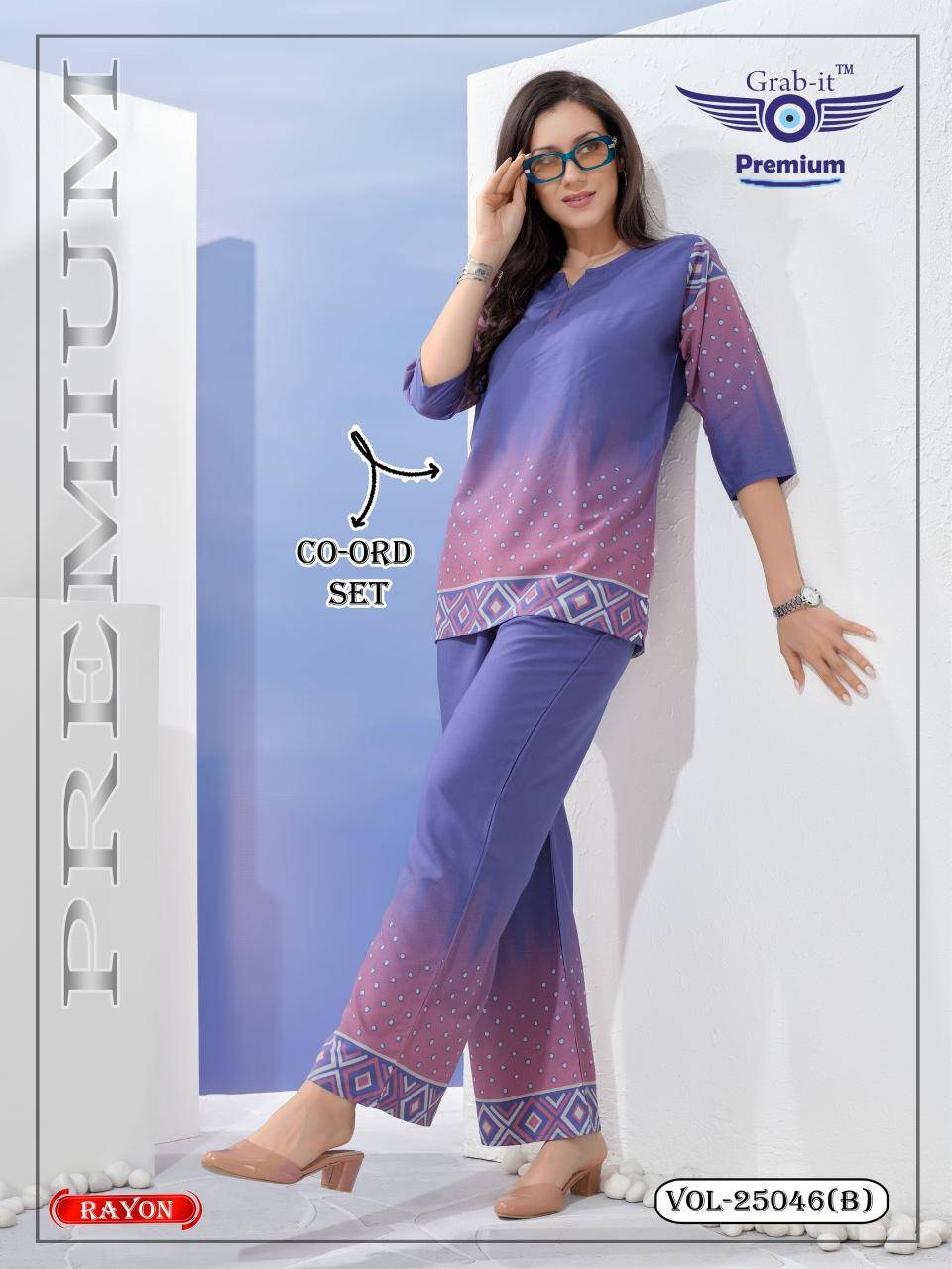 Shorya rayon border print coord set Latest kurti designs in Delhi