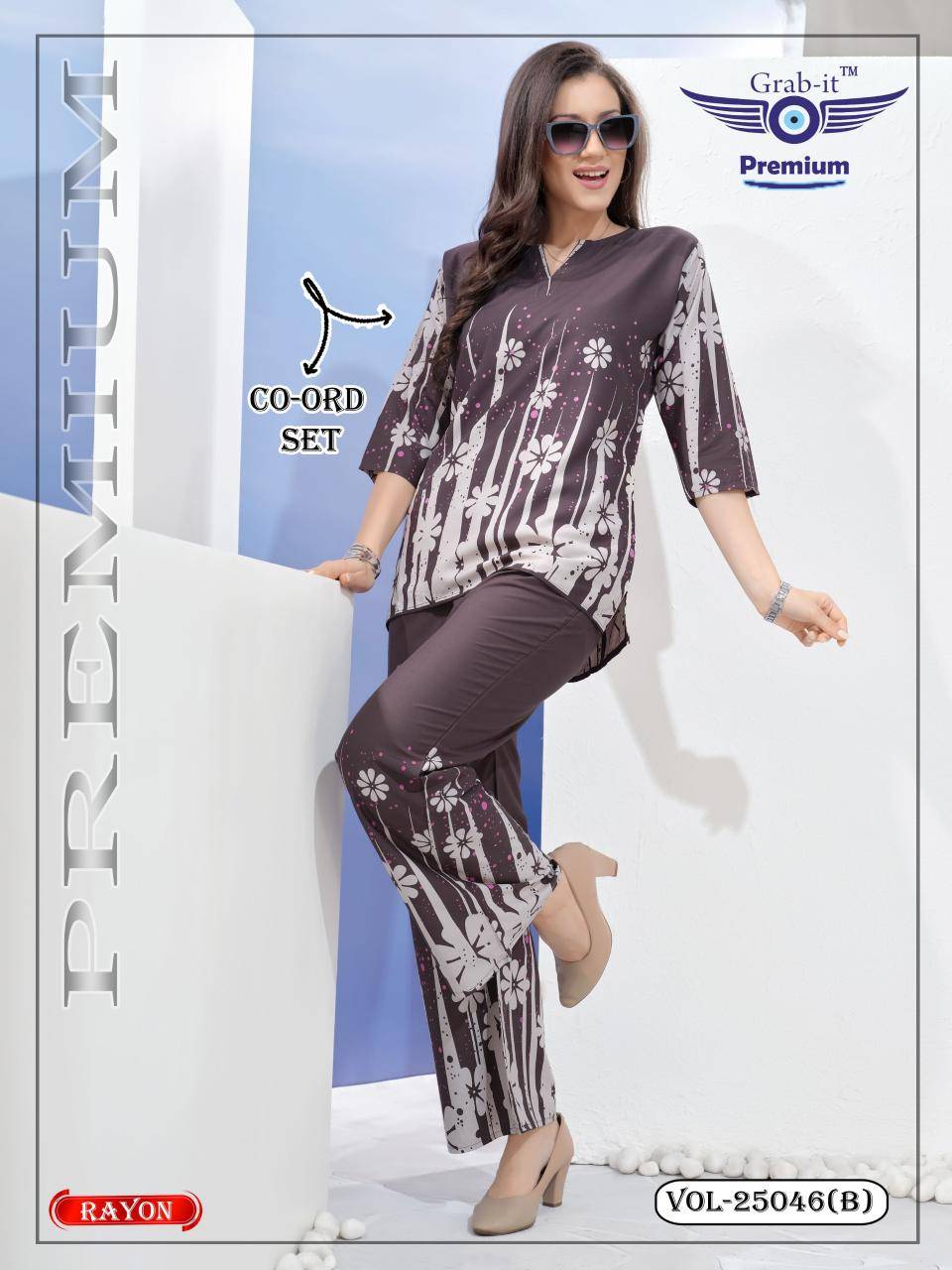 Shorya rayon border print coord set Latest kurti designs in Delhi