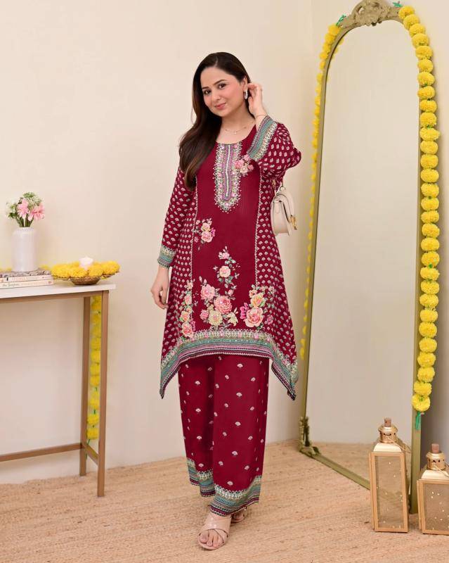 Adhya Hand mirror work cord set Kurti manufacturers in delhi