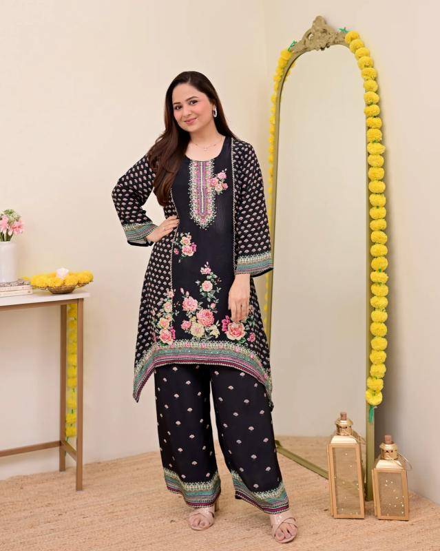 Adhya Hand mirror work cord set Kurti manufacturers in delhi