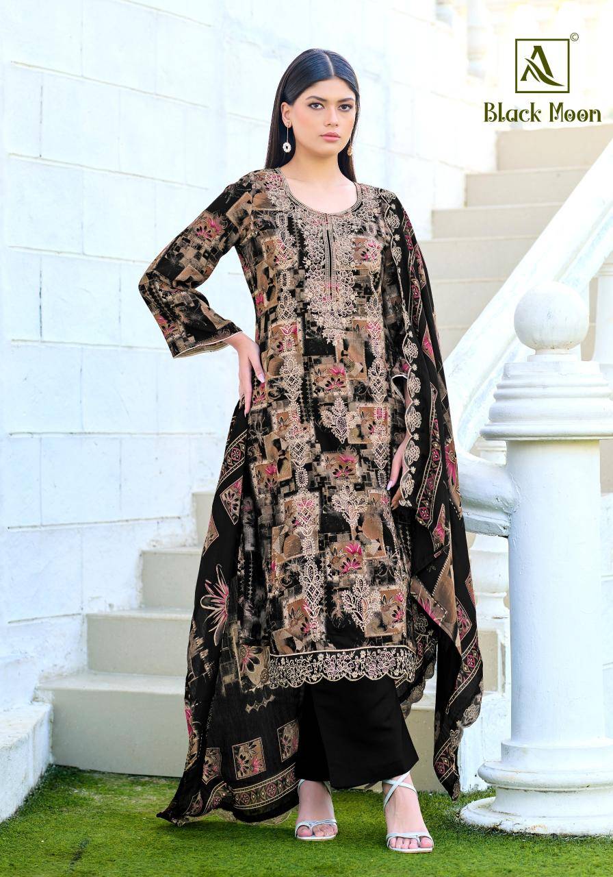 Alok suit black moon Designer dress materials in Delhi
