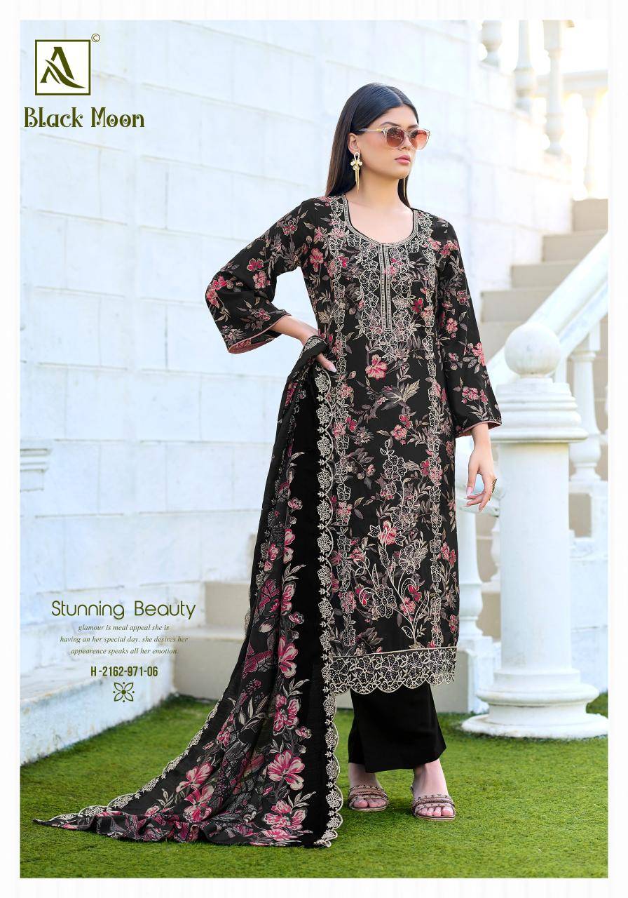 Alok suit black moon Designer dress materials in Delhi