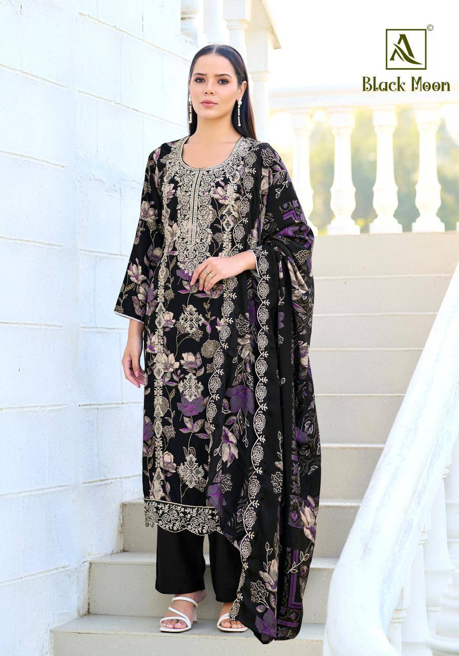 Alok suit black moon Designer dress materials in Delhi