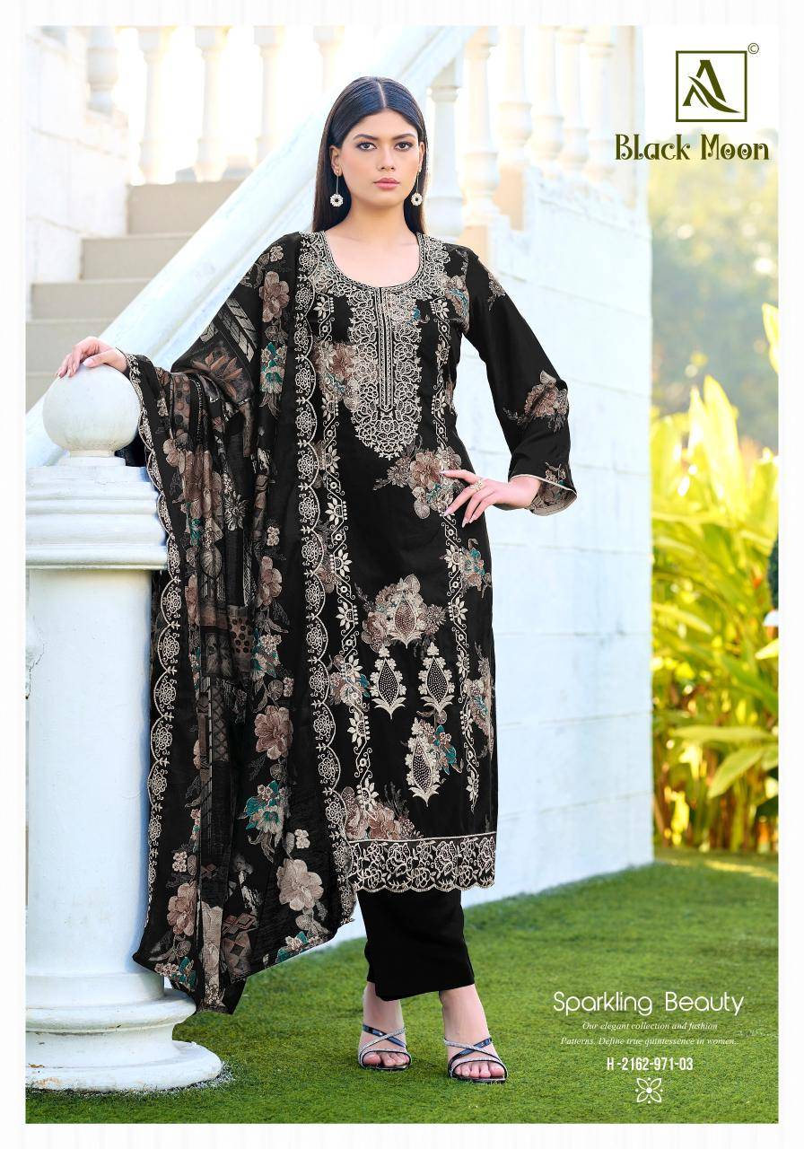 Alok suit black moon Designer dress materials in Delhi