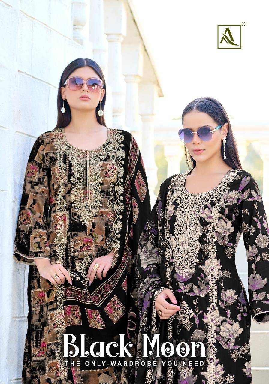 Alok suit black moon Designer dress materials in Delhi