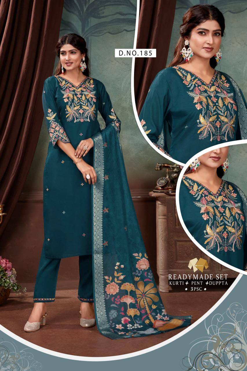 Shivay 3pcs silk Kurti manufacturers in Pune