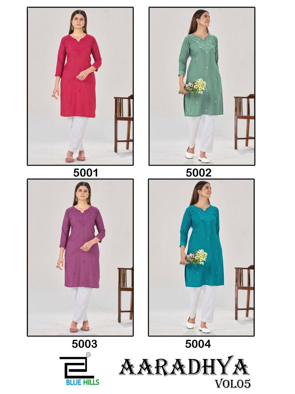 Blue hills aaradhya vol 5 Wholesale Kurti Market in Mumbai