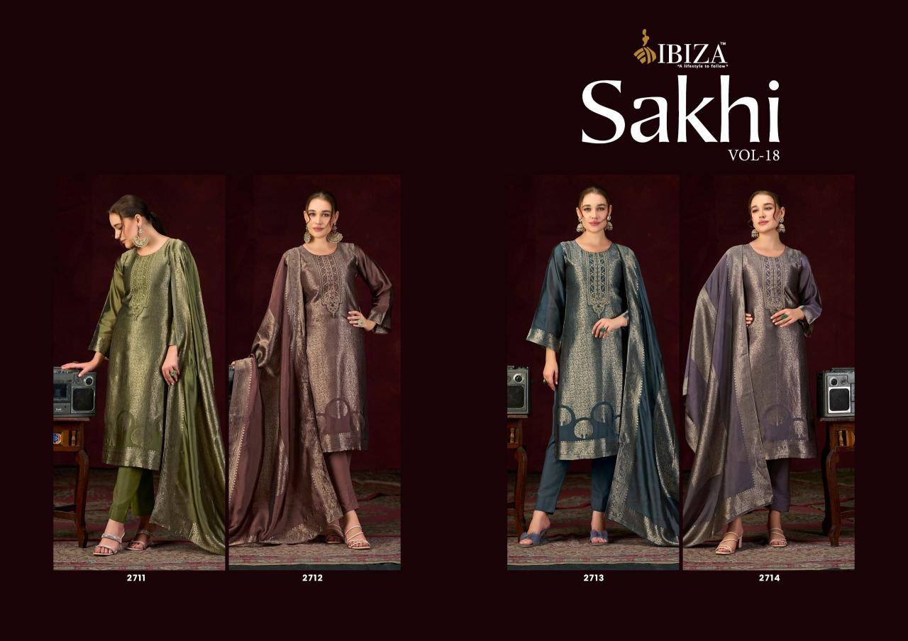 Ibiza sakhi vol 18 dress material wholesale in Mumbai