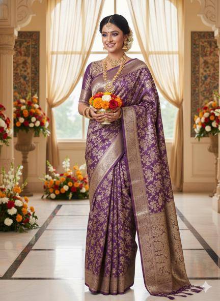 Tulsi AAB pattu silk Bulk sarees online