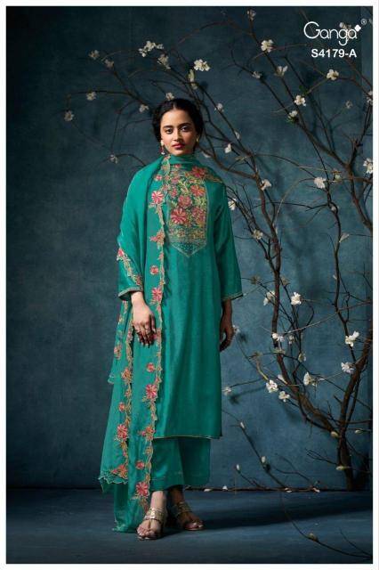 Ganga liselle 4179 Dress materials wholesale