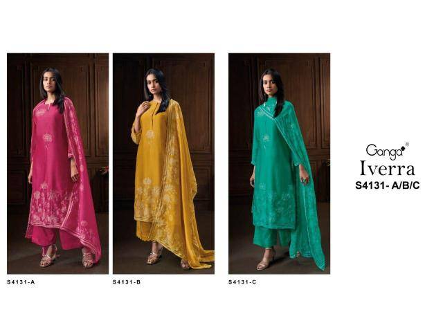 Ganga iverra 4131 Dress material suppliers