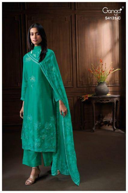 Ganga iverra 4131 Dress material suppliers